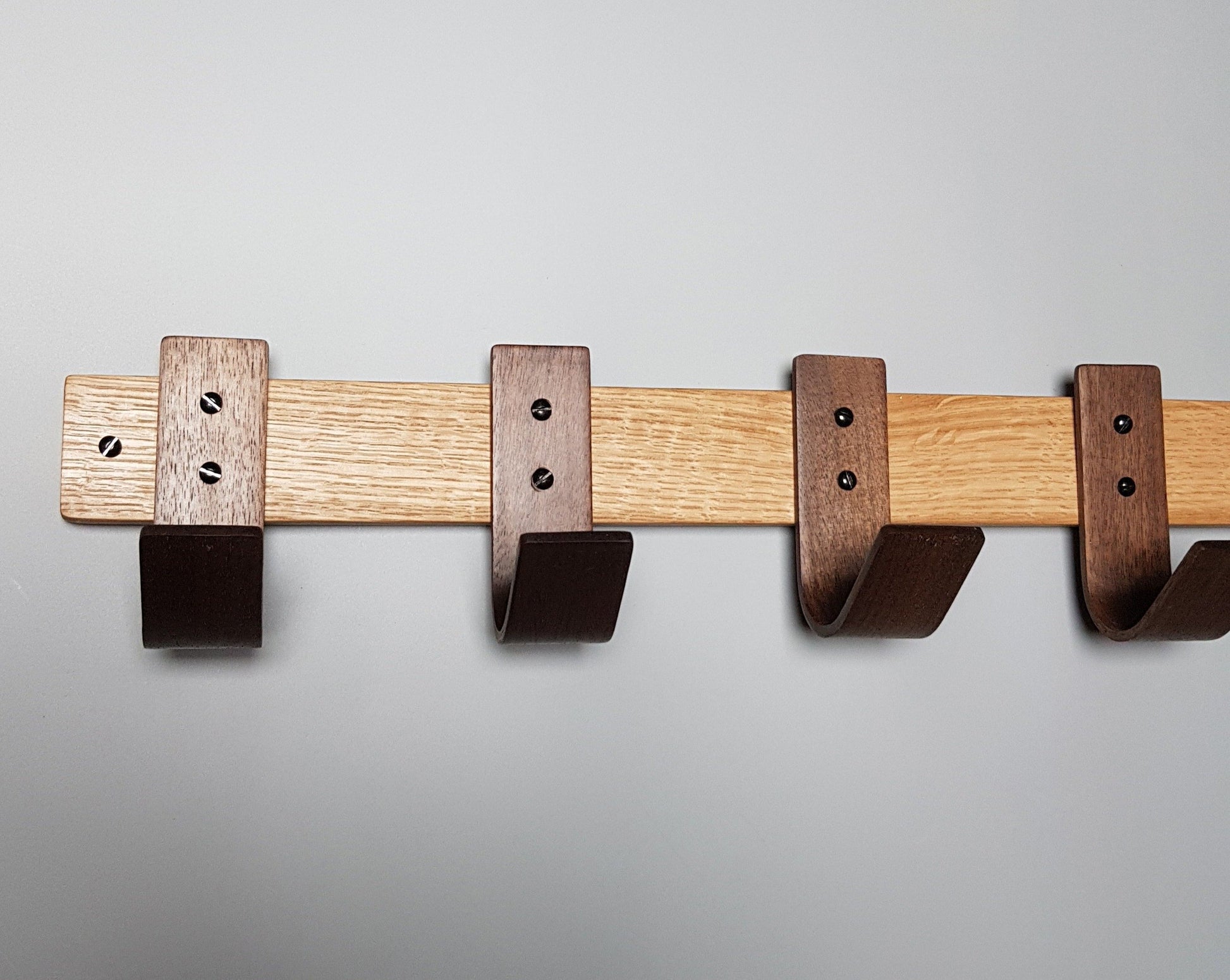 Early Night Coat Rack With Walnut Hooks - NOIR.DESIGN