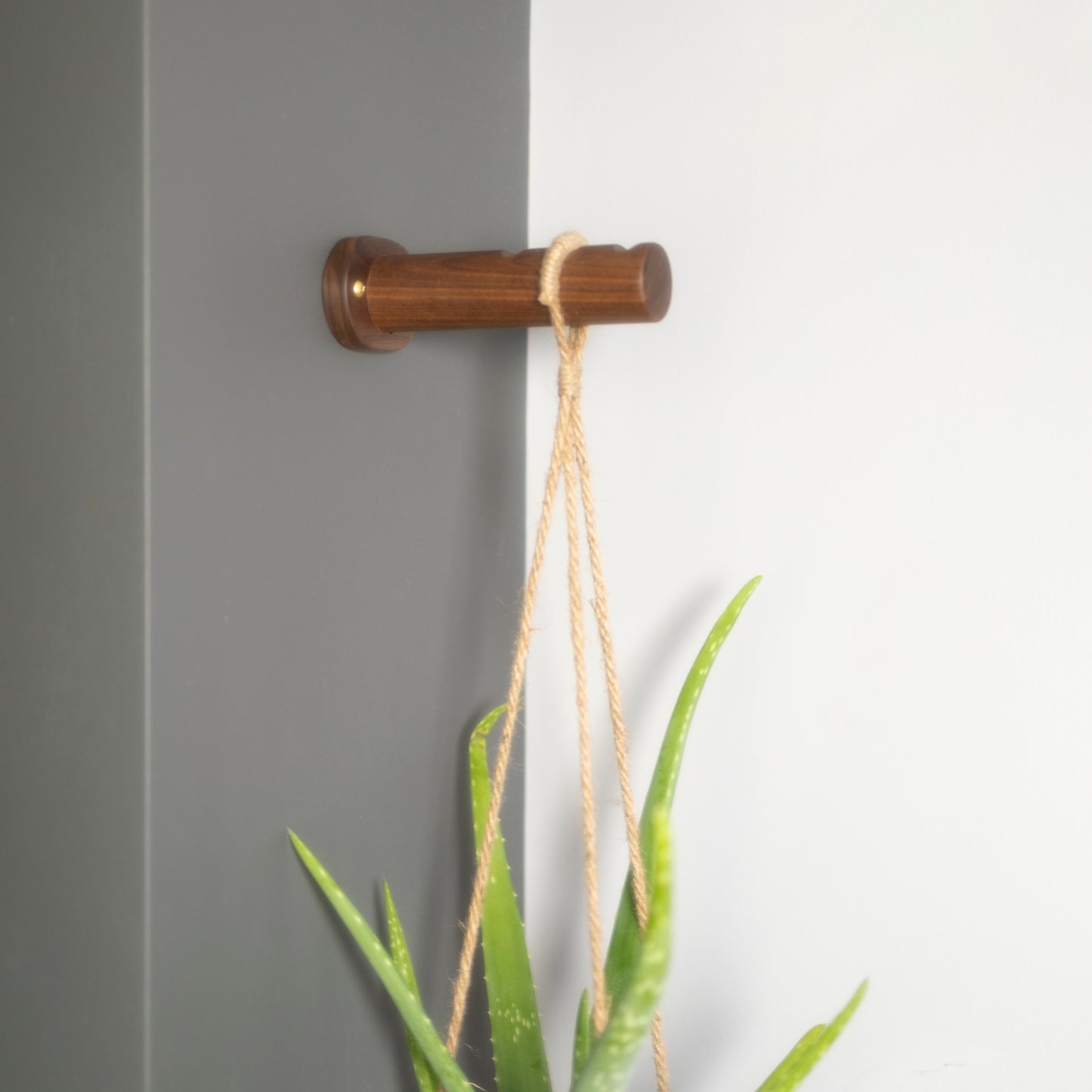 walnut wall hanging planter brackets