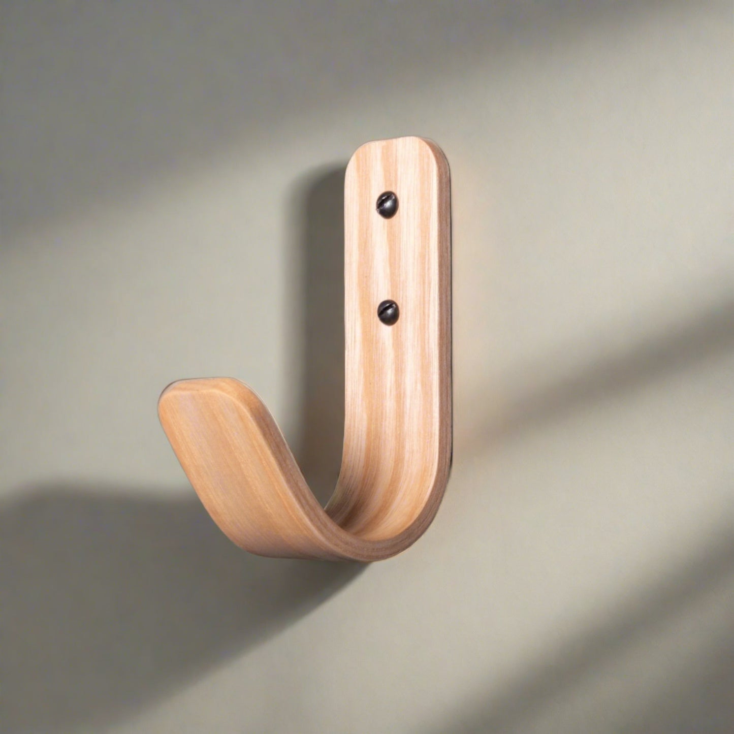 Curved Hardwood Wall Hooks  - Ash