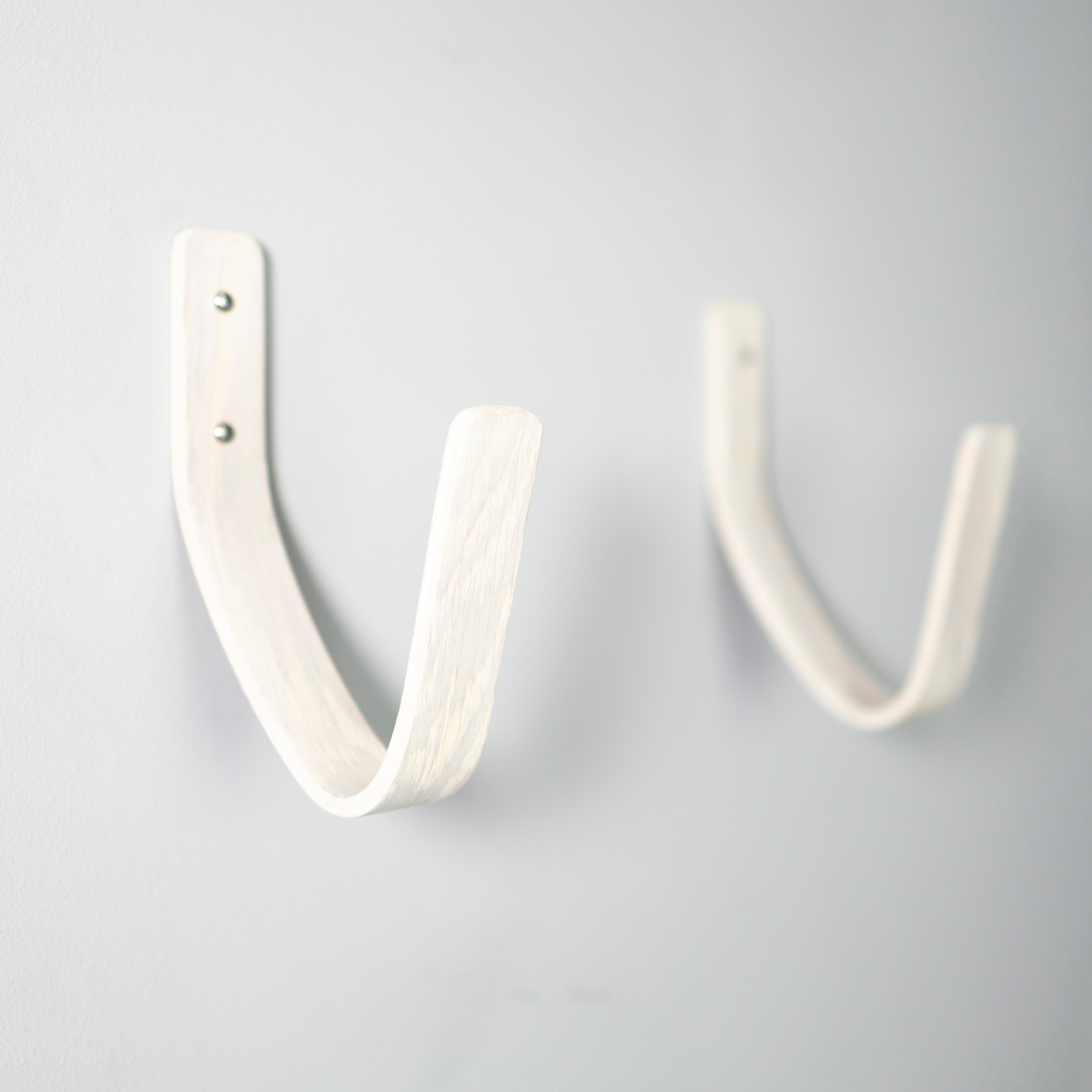 White Surfboard Wall Mount | Nordic Design Horizontal Rack | Handcrafted in UK