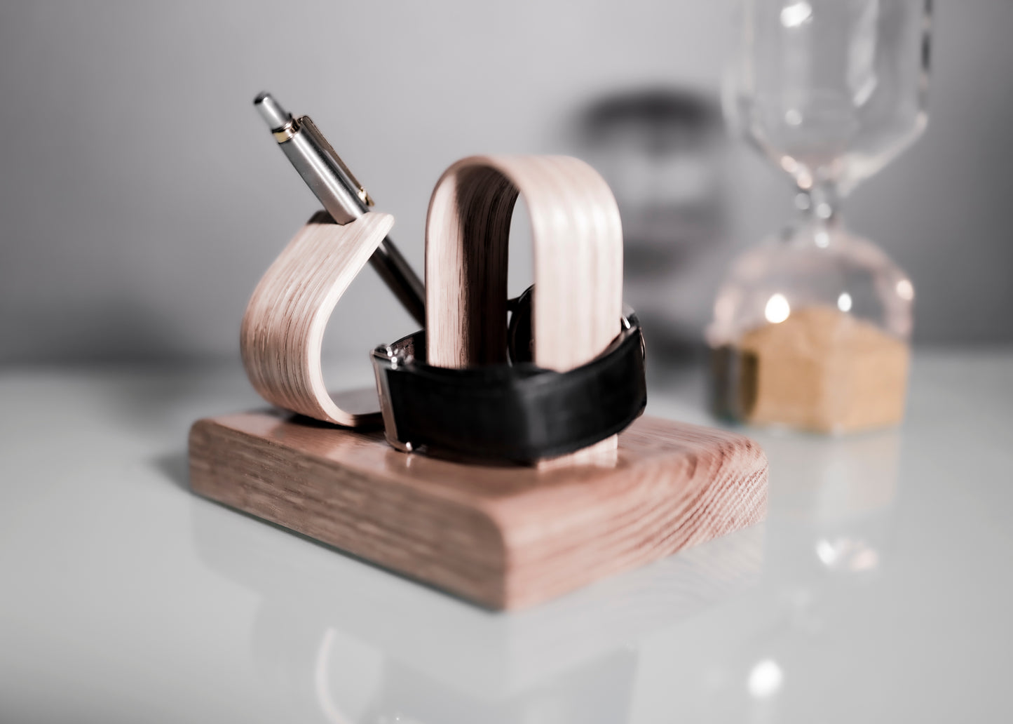 Personlised Watch stand and pen stand by noir.design