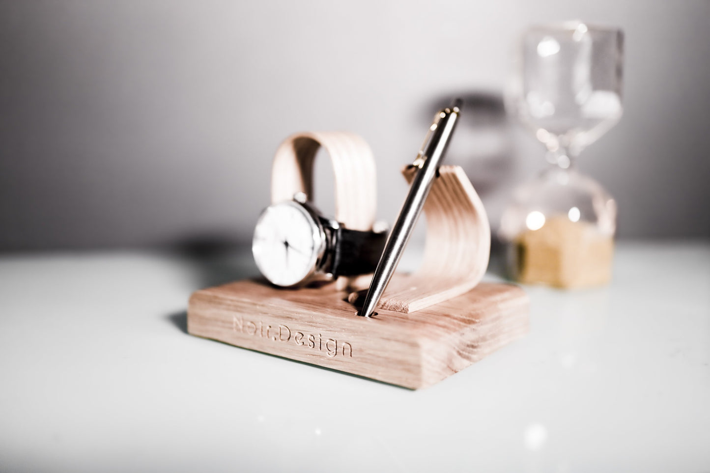 Personlised Watch stand and pen stand by noir.design