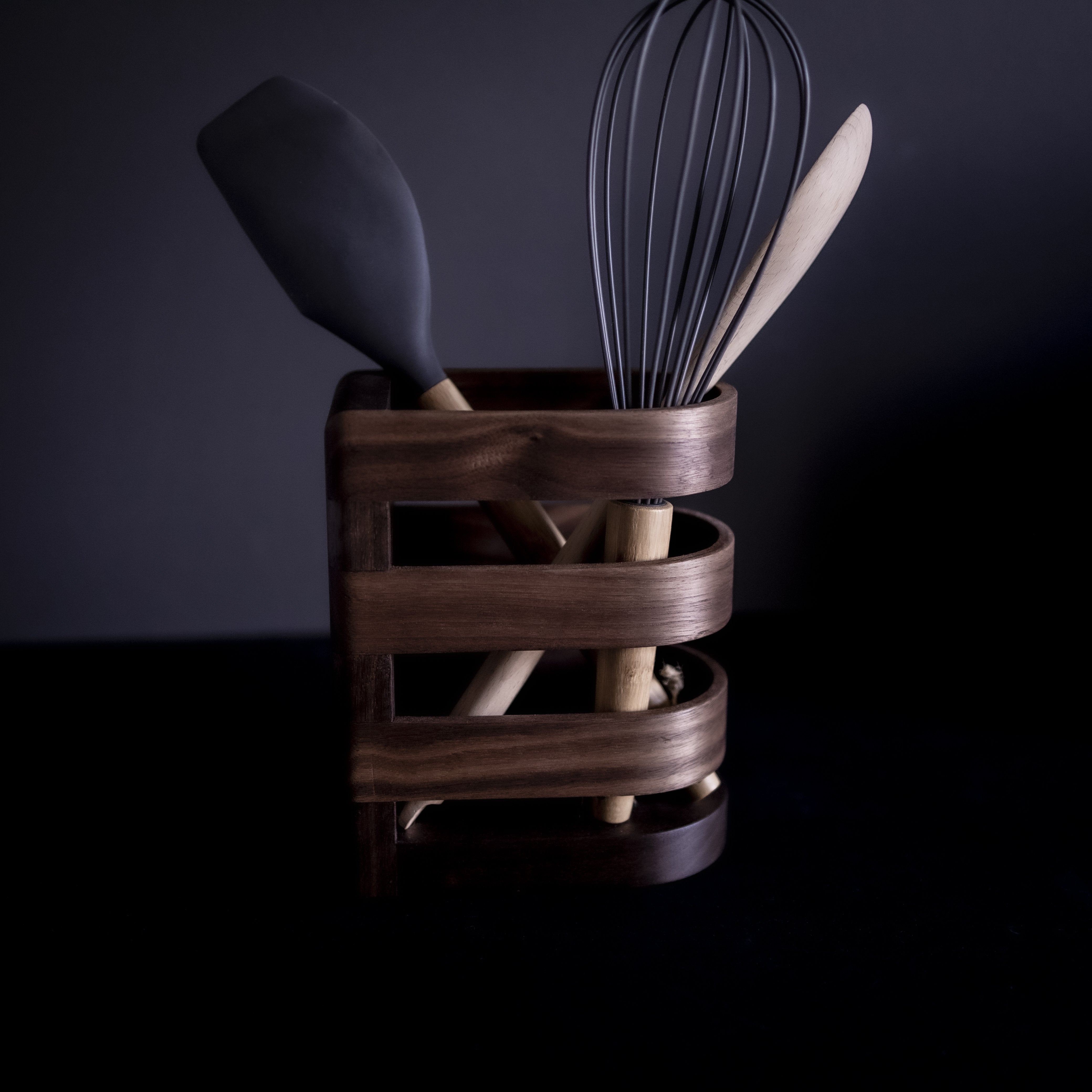 Kitchen Utensil Holder | American Black Walnut | Lux