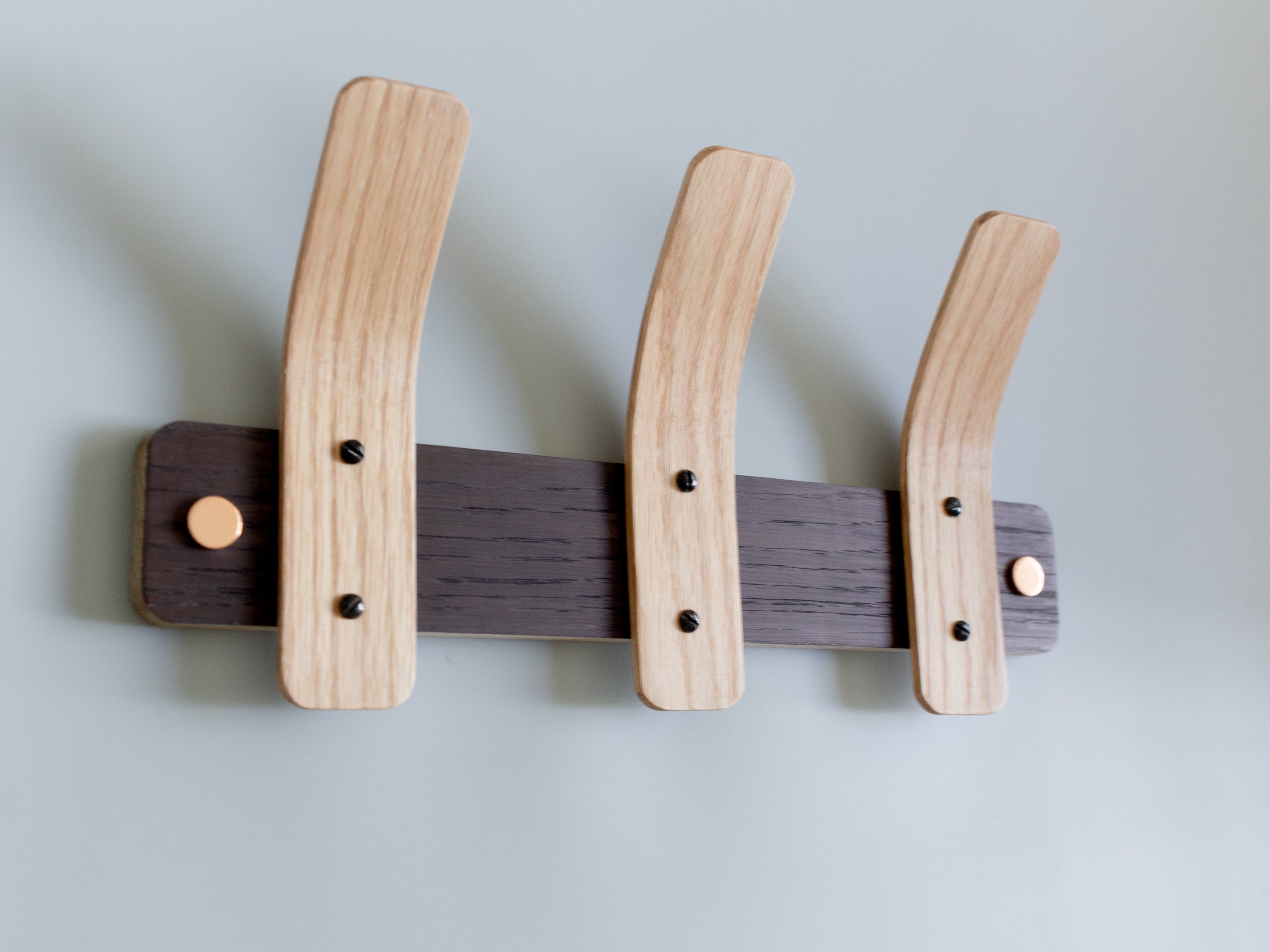 Oak Coat Rack - Tordu - Copper