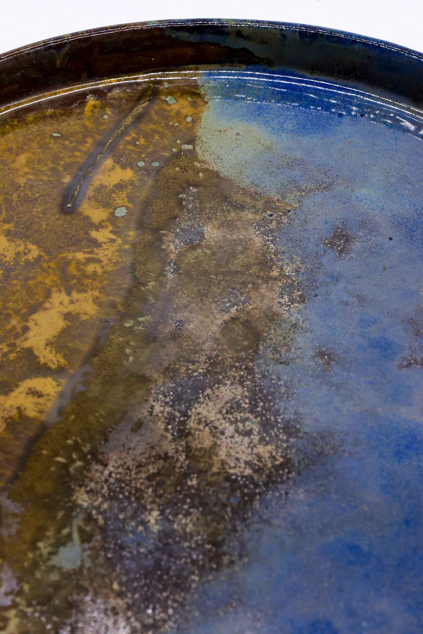 27 cm Oceanis Smoked Grey Large Stoneware Handmade Ceramic Dinner Plate