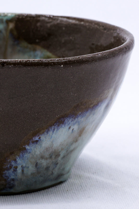 Small Stone Reef Blue Handmade Ceramic Stoneware Dinner Bowl