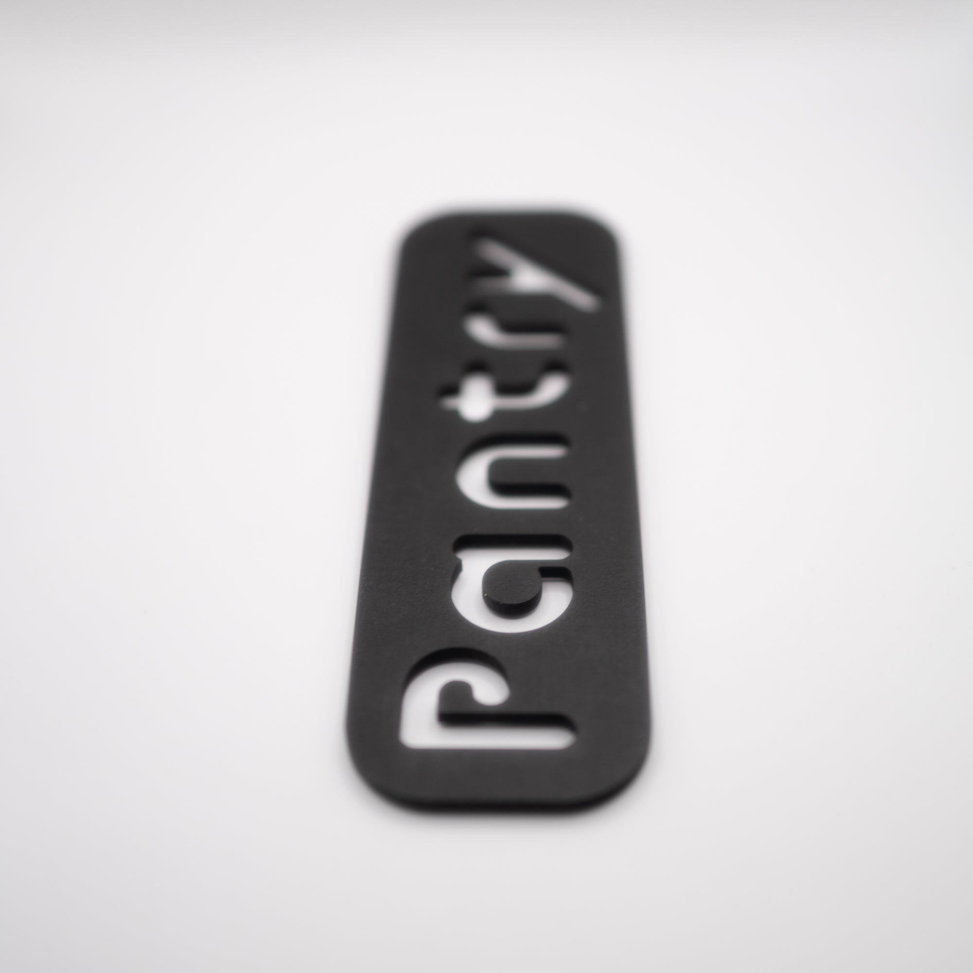 Pantry Sign | Black MDF | Kitchen Door Sign