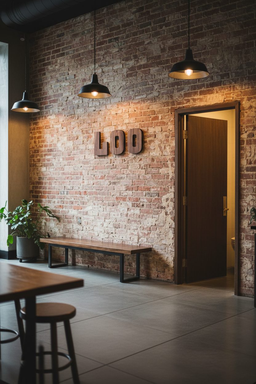 Boutique cafe restroom