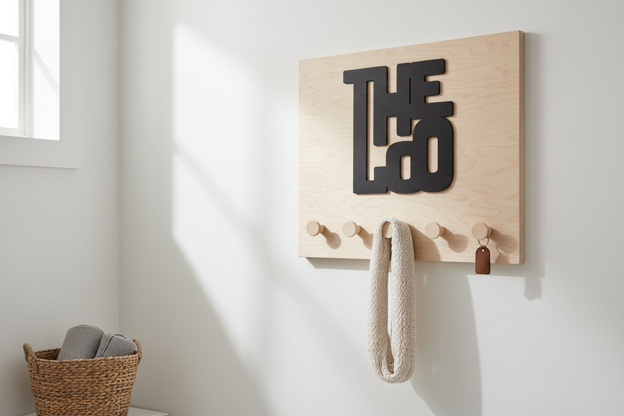 Nordic-inspired entryway styling