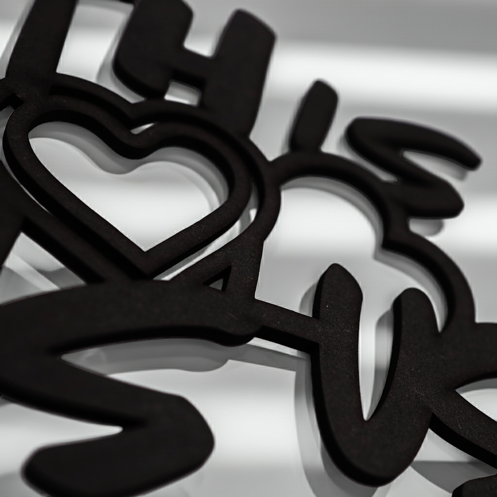 This Is Us Sign | Black MDF | Family Home Decor