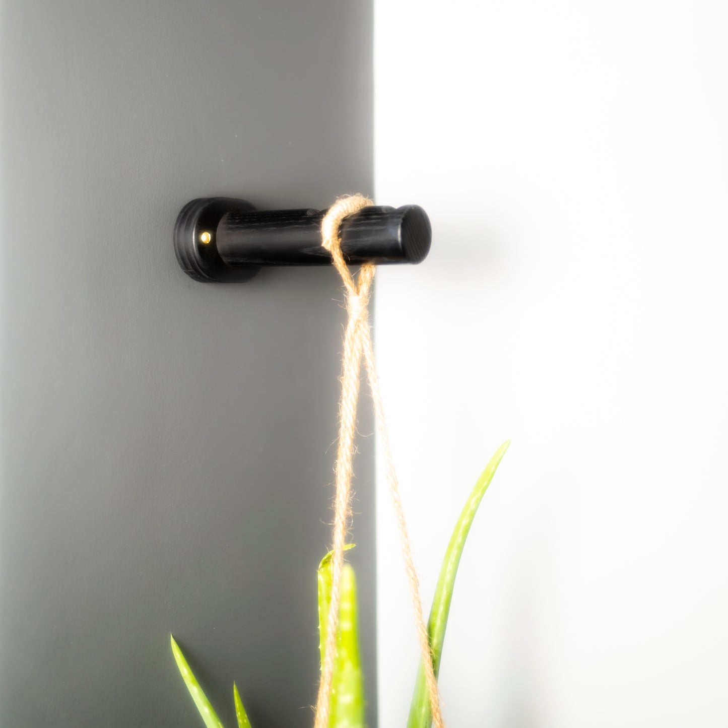 Black wall hanging planter bracket