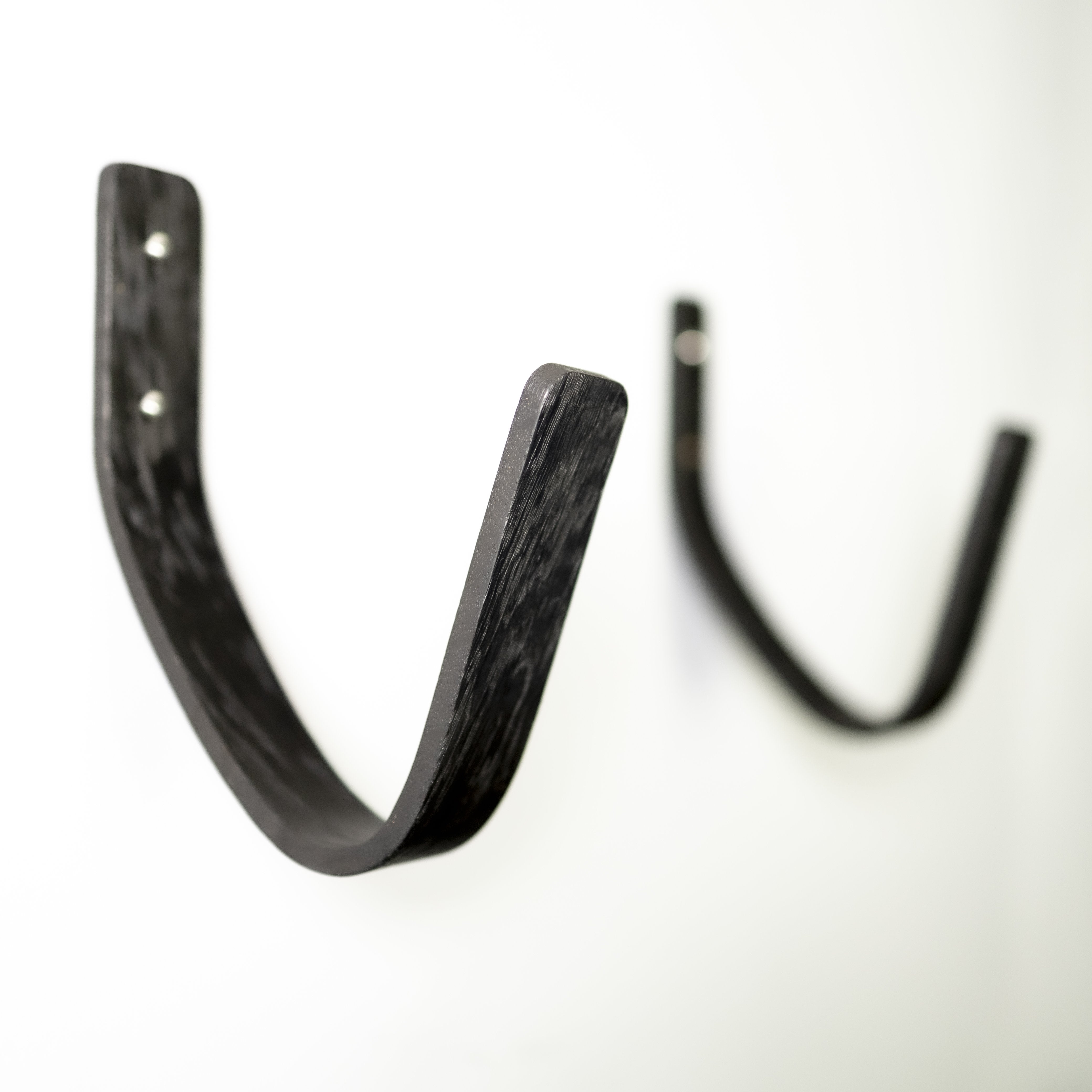 Black Oak Surfboard Wall Mount | Horizontal Rack for Shortboards | Handcrafted in England