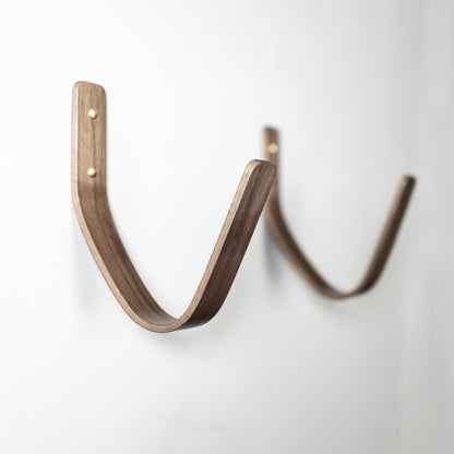 surfboard rack, surfboard storage, walnut surfboard wall mount by noir.design