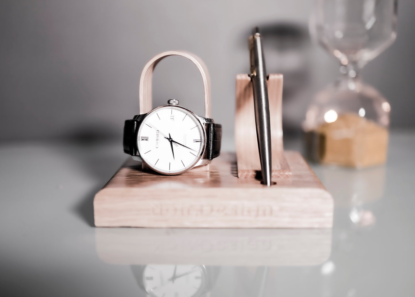 Watch and Pen Stand Display - Oak