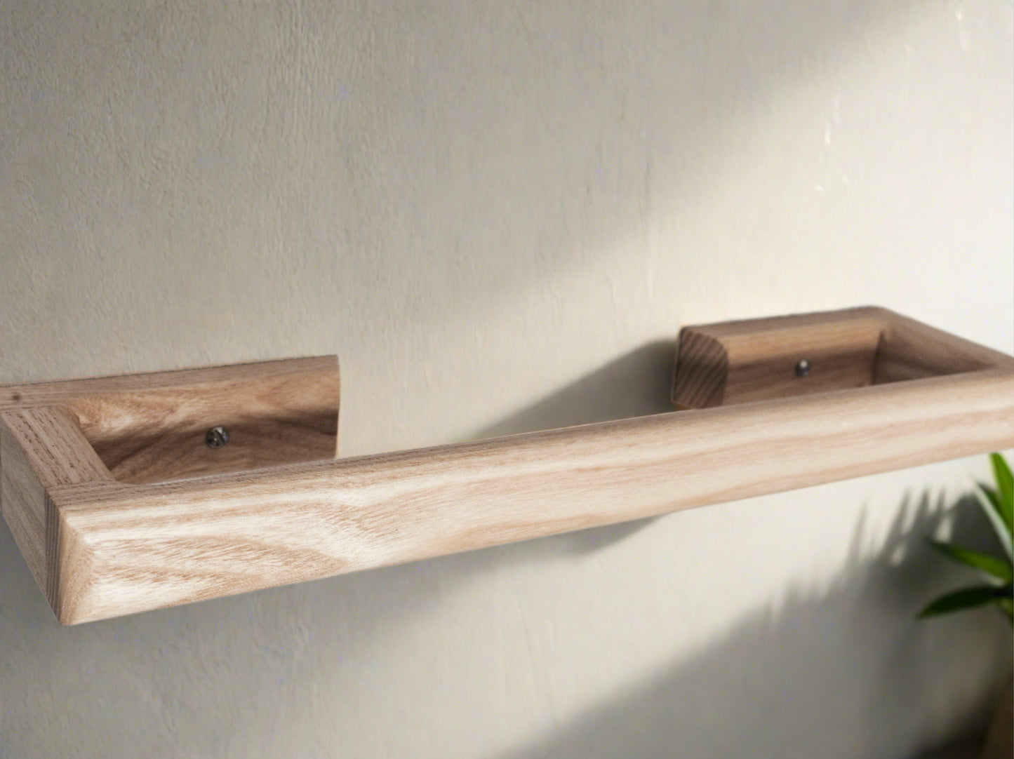Large Towel Rail for the wall wooden made from ash 