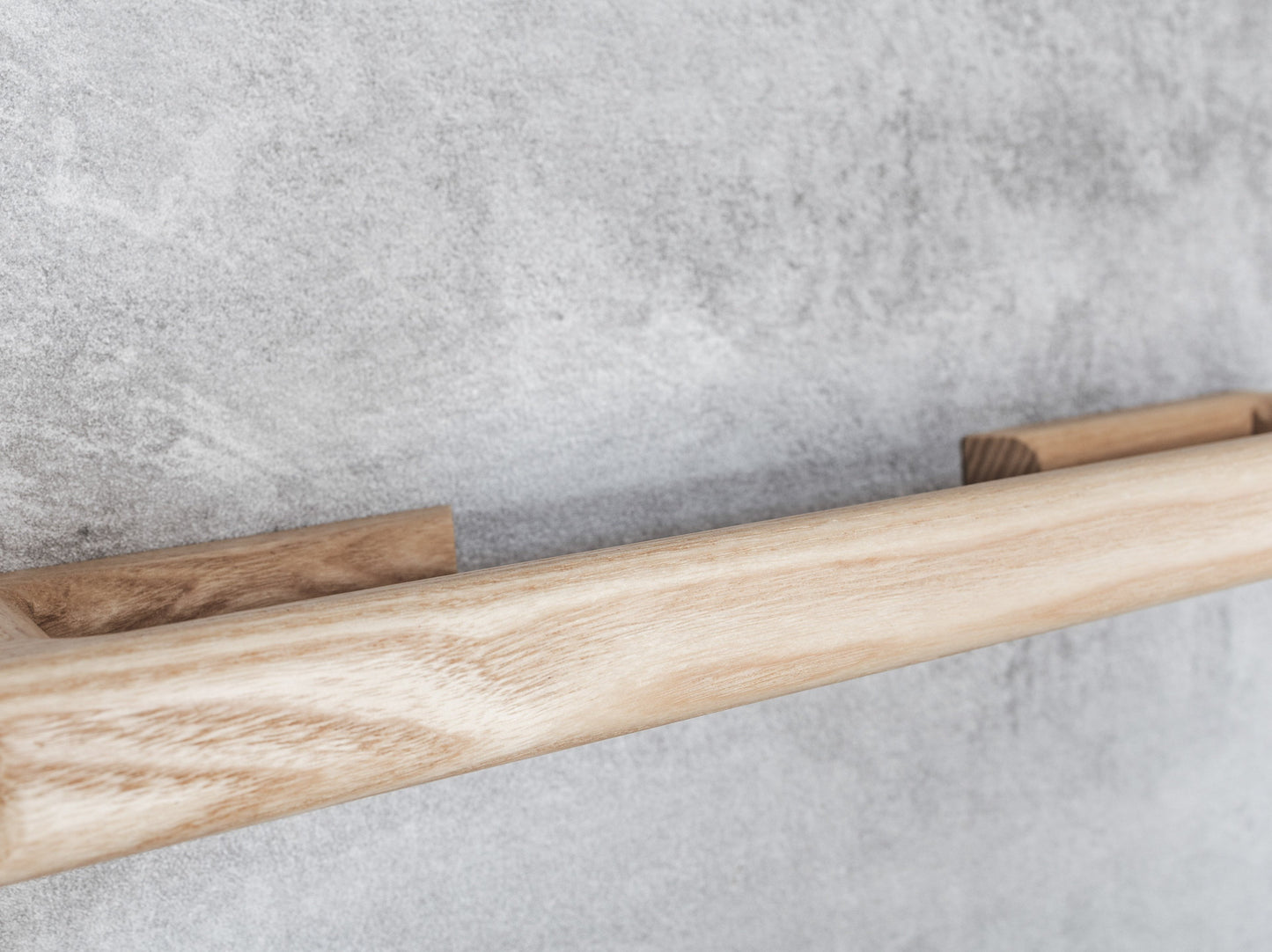 Ash towel bar