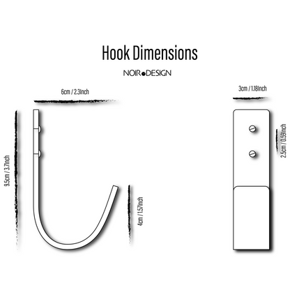 Hardwood Wall Hooks - Oak